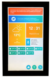 weeke est une plateforme de communication destinée au batiments et institutions publiques